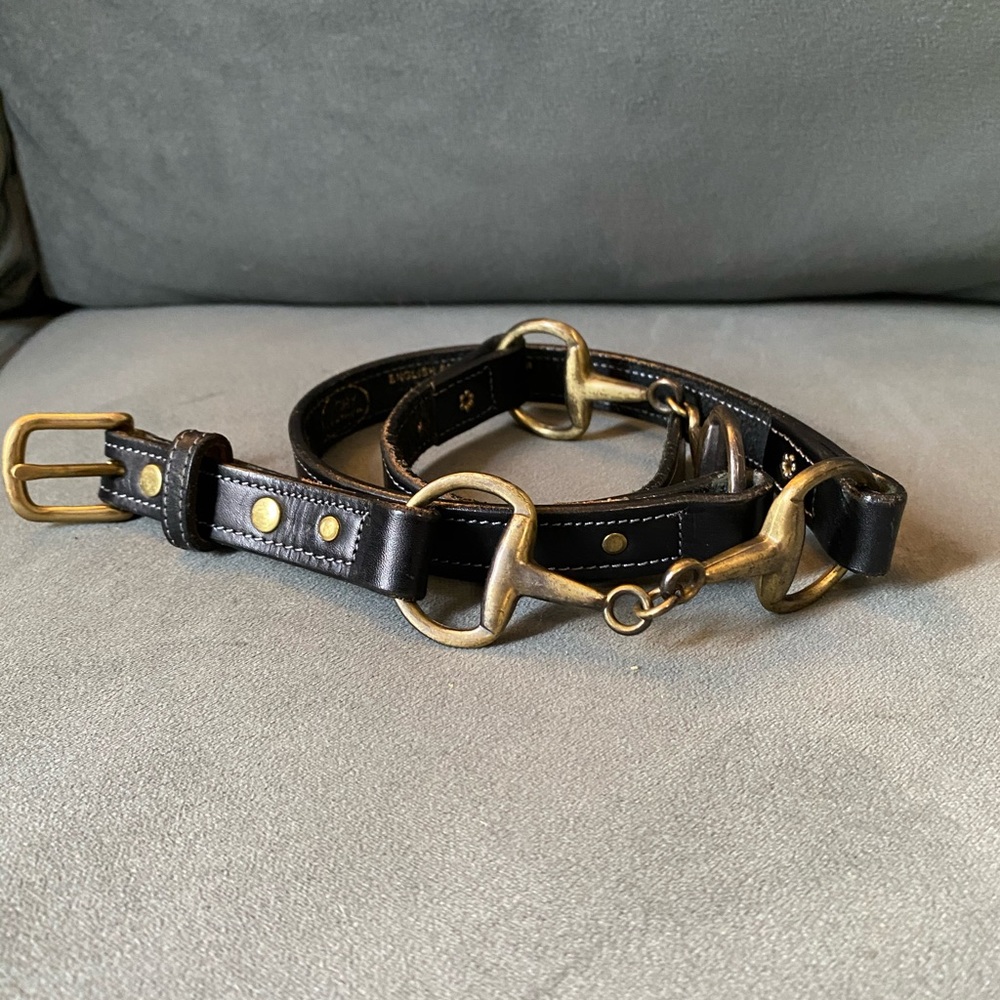 Tory leather bit belt